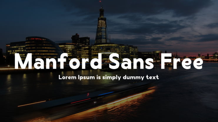 Manford Sans Free Font