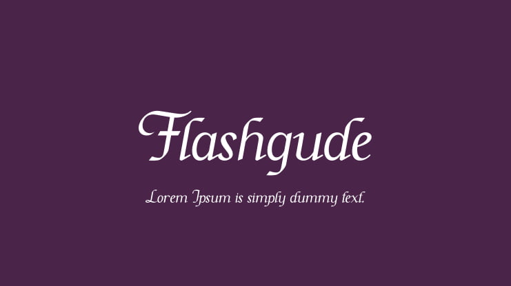 Flashgude Font