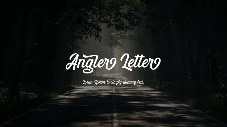 Angler Letter Font