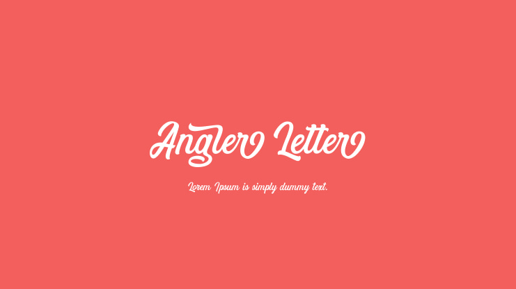 Angler Letter Font