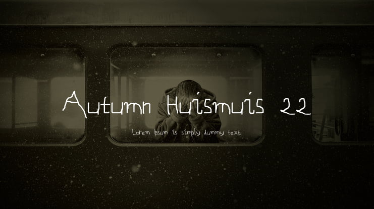 Autumn Huismuis 22 Font