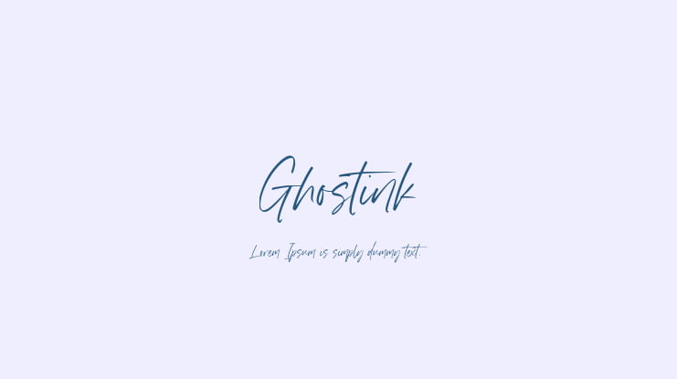 Ghostink Font