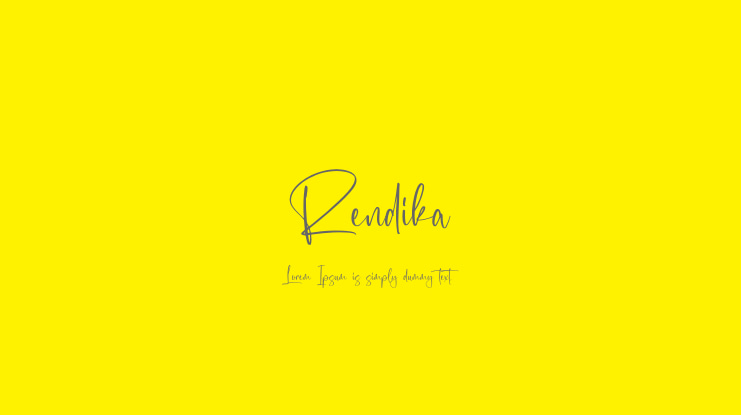 Rendika Font