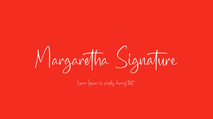 Margaretha Signature Font