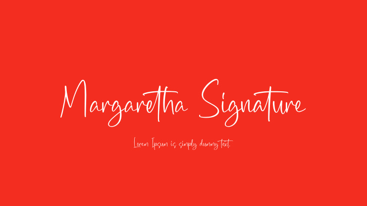 Margaretha Signature Font