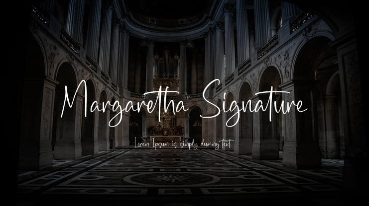 Margaretha Signature Font