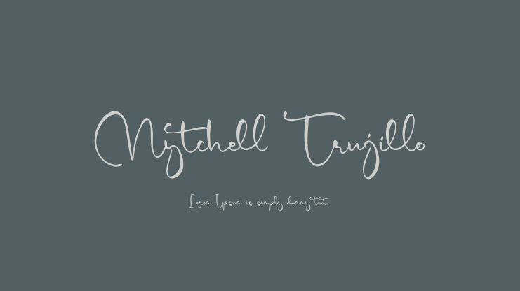 Mytchell Trujillo Font