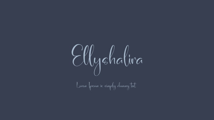 Ellyshalira Font
