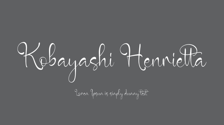 Kobayashi Henrietta Font