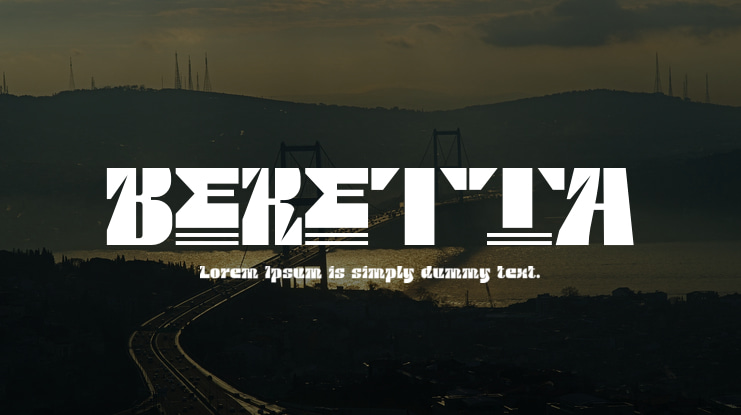 BERETTA Font