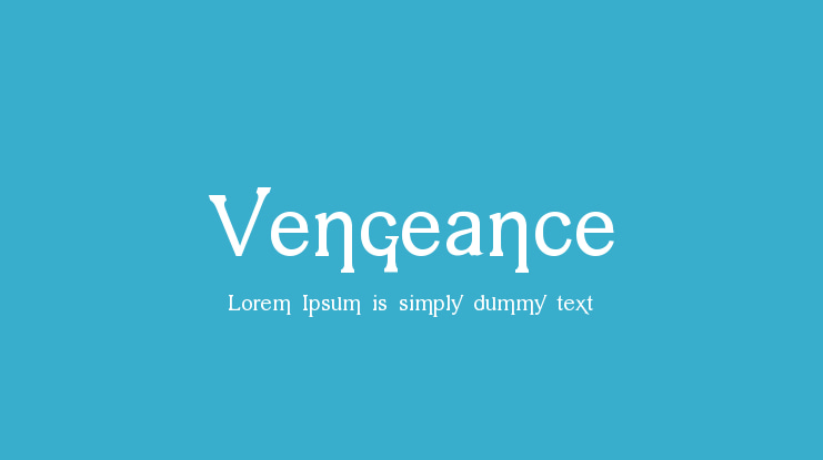 Vengeance Font