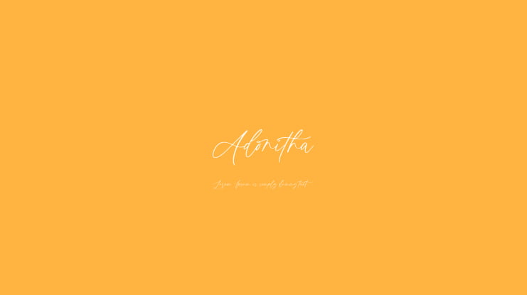 Adonitha Font