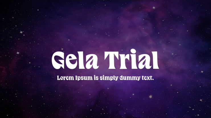 Gela Trial Font Family
