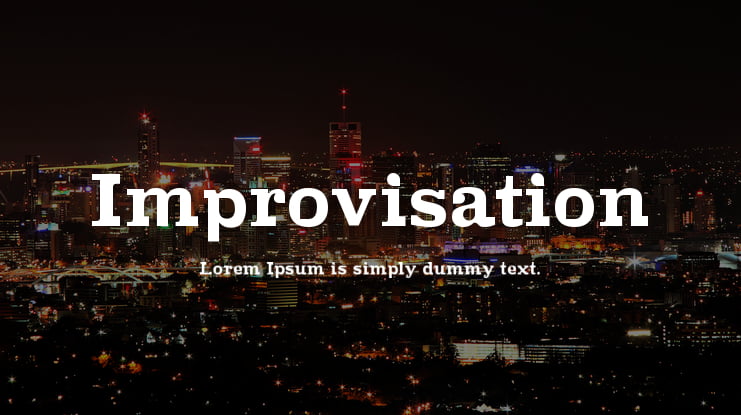 Improvisation Font