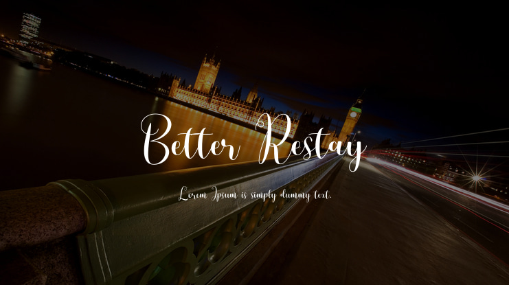 Better Restay Font