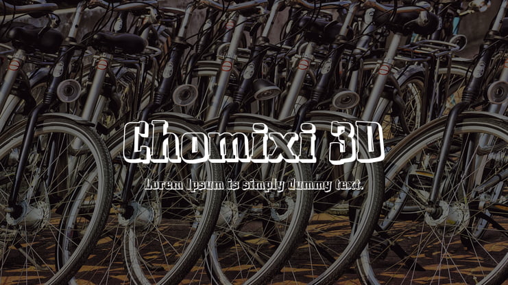 Chomixi 3D Font