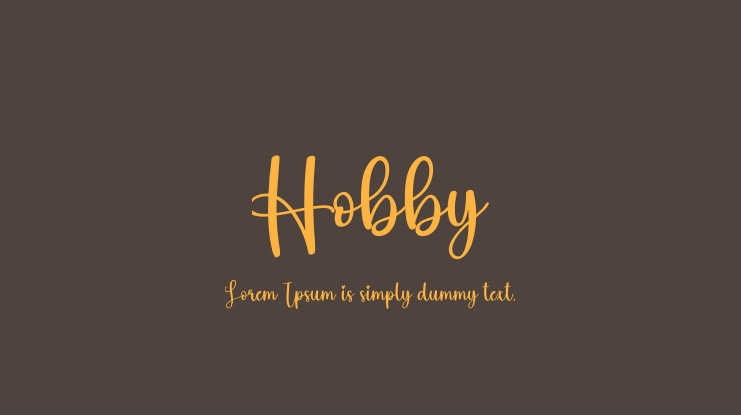 Hobby Font