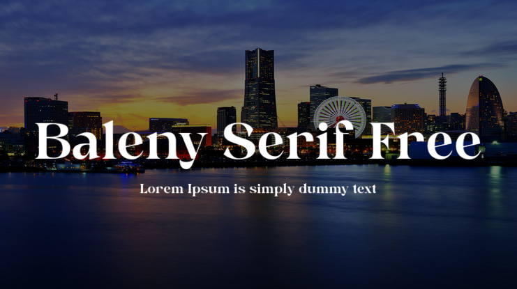 Baleny Serif Free Font
