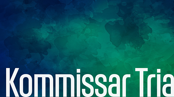 Kommissar Trial Font Family