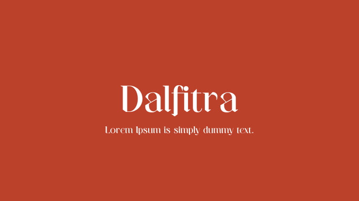 Dalfitra Font