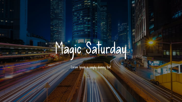 Magic Saturday Font