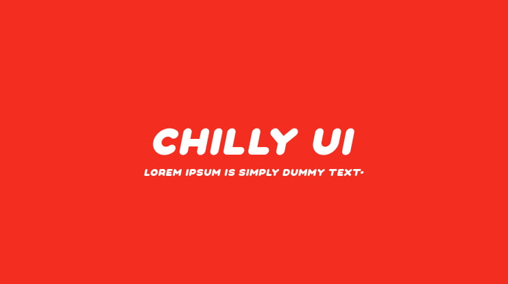 Chilly UI Font Family