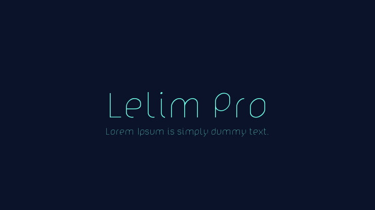Lelim Pro Font Family
