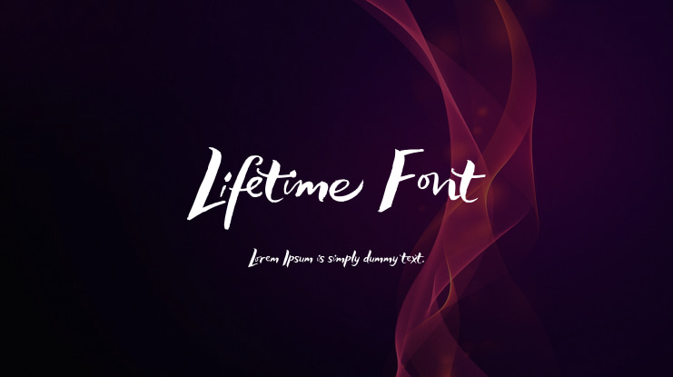 Lifetime Font