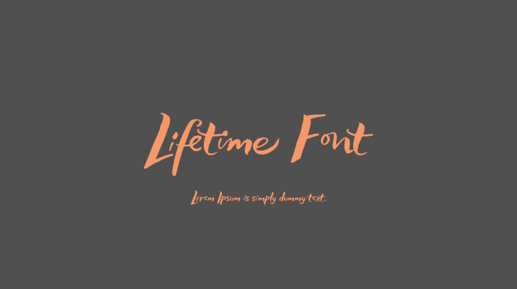 Lifetime Font