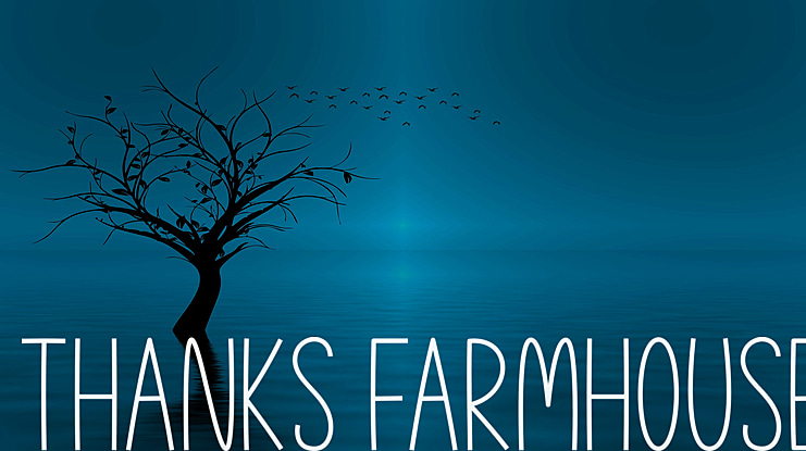 Thanks Farmhouse Font