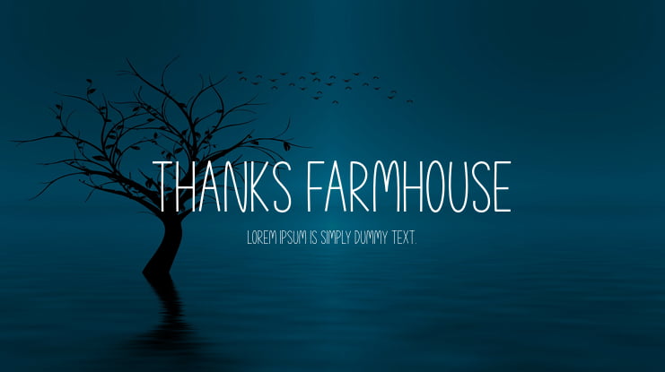 Thanks Farmhouse Font