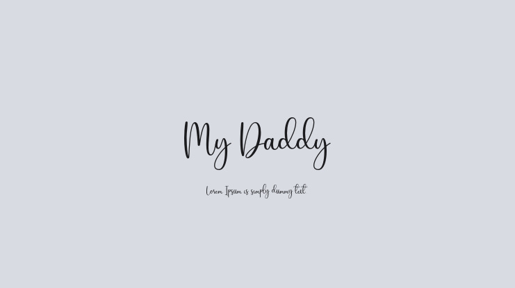 My Daddy Font