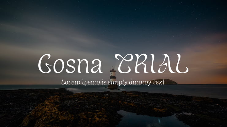 Gosna_TRIAL Font