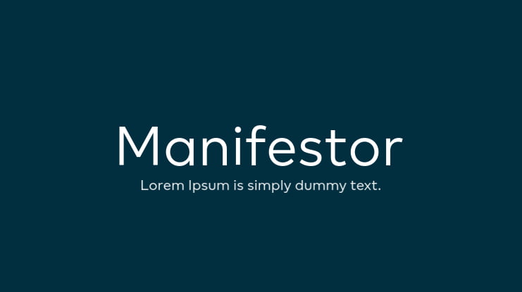Manifestor Font