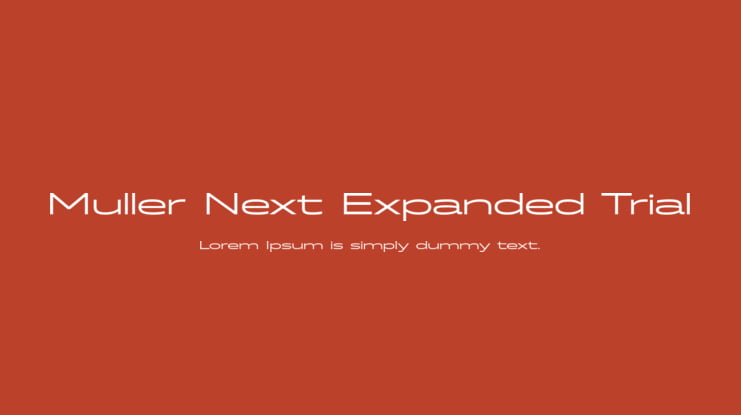 Muller Next Expanded Trial Font Family