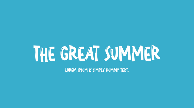 The Great Summer Font
