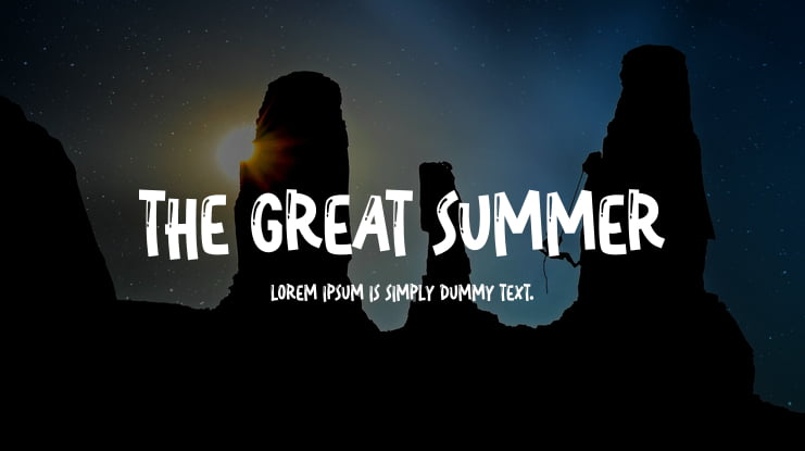 The Great Summer Font