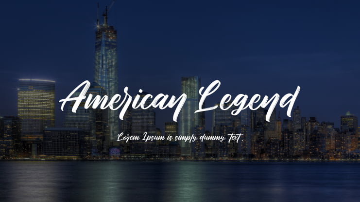 American Legend Font