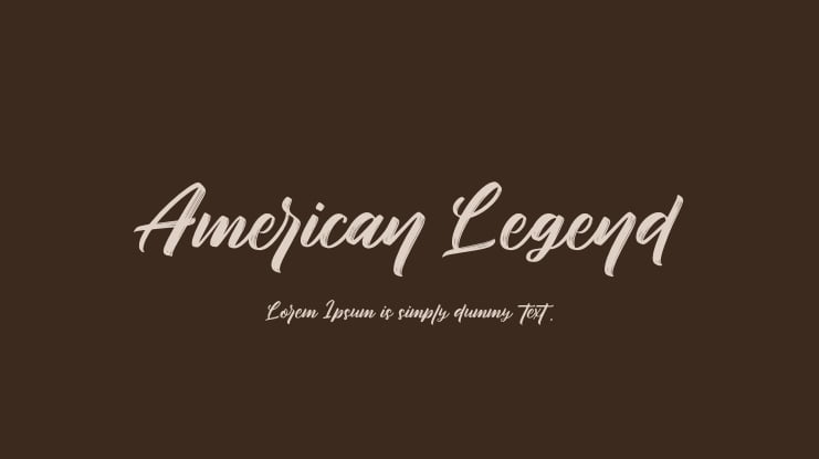 American Legend Font