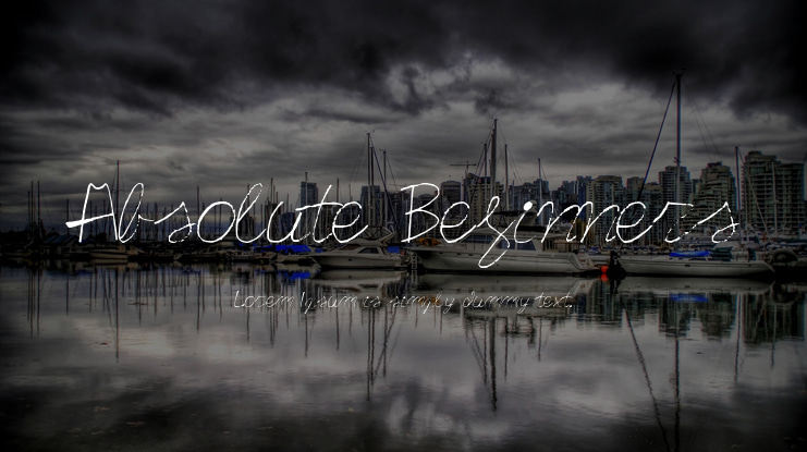 Absolute Beginners Font