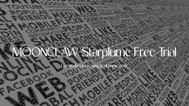 MOONCLAW Starplume Free Trial Font