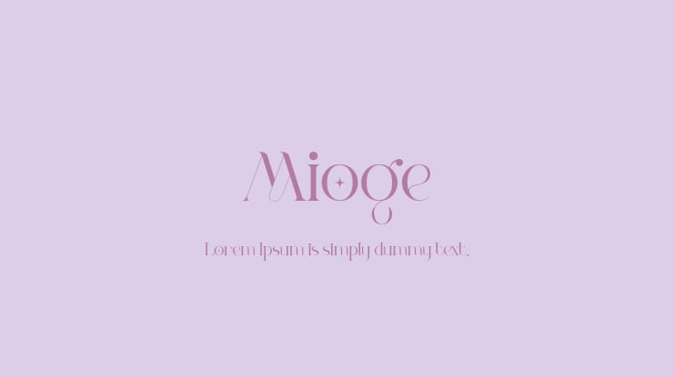 Mioge Font