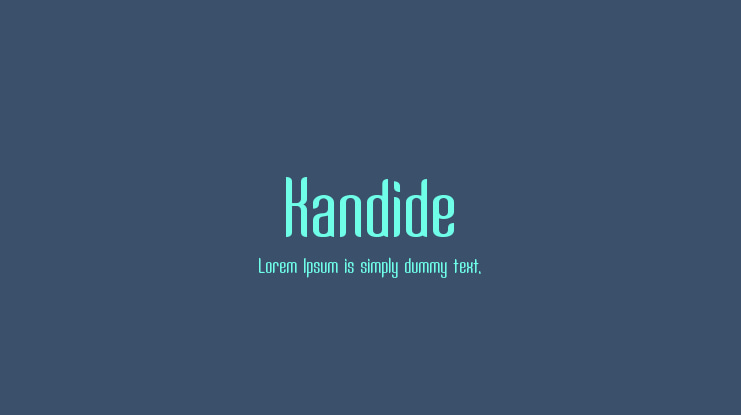 Kandide Font Family