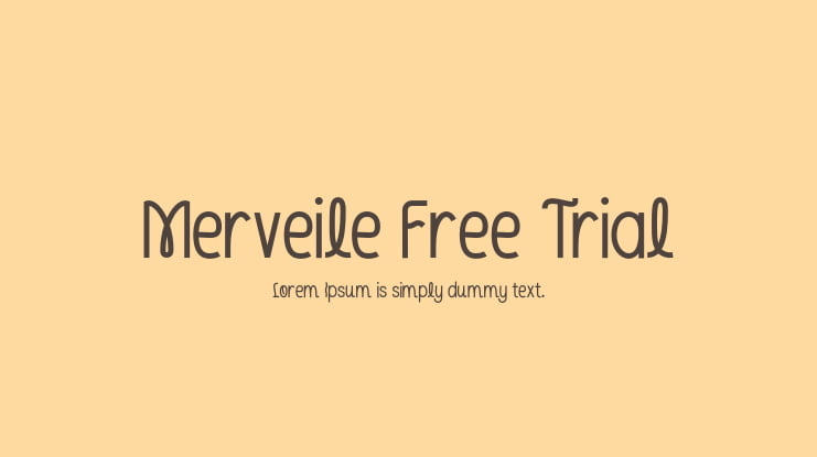 Merveile Free Trial Font