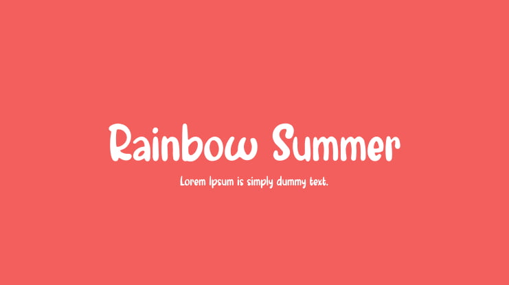 Rainbow Summer Font