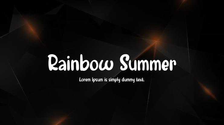 Rainbow Summer Font