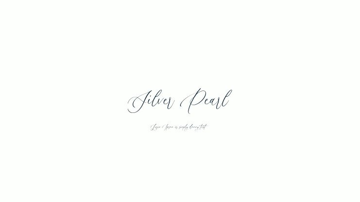 Silver Pearl Font