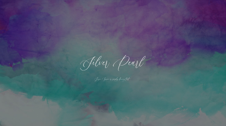 Silver Pearl Font