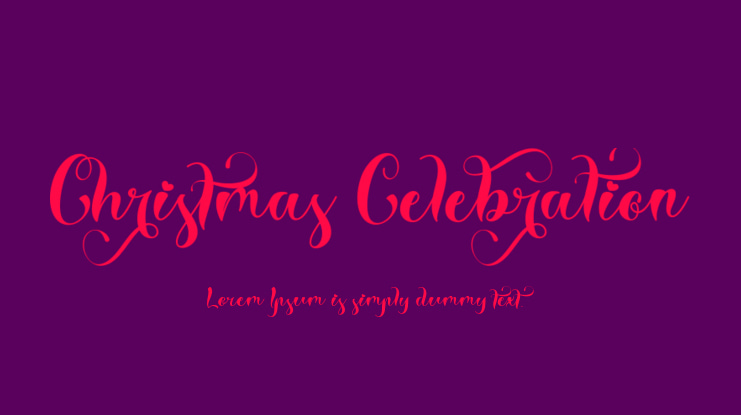 Christmas Celebration Font