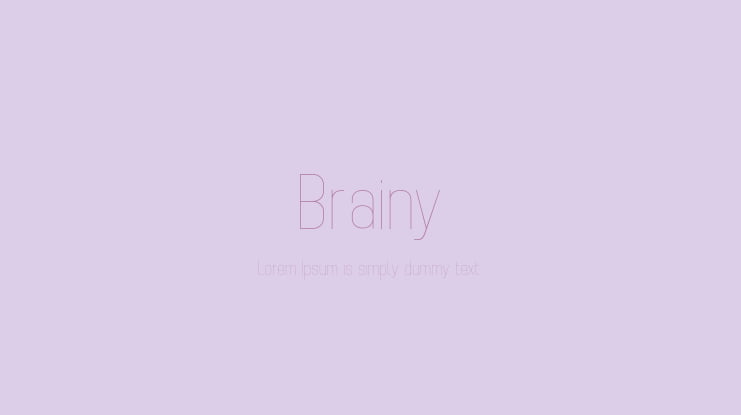 Brainy Font Family